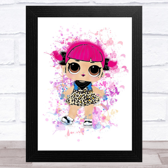 Cherry Surprise Lol Doll Splatter Art Children's Kid's Wall Art Print