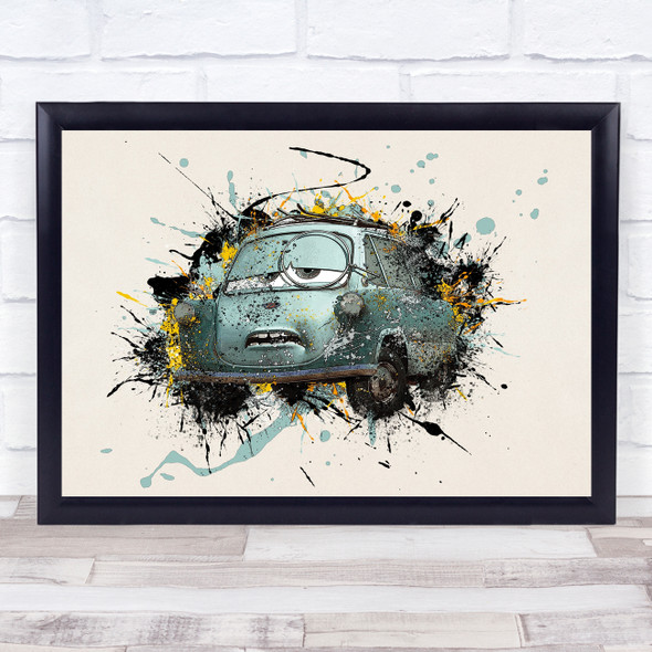 Cars Professor Zundapp Children's Kid's Wall Art Print