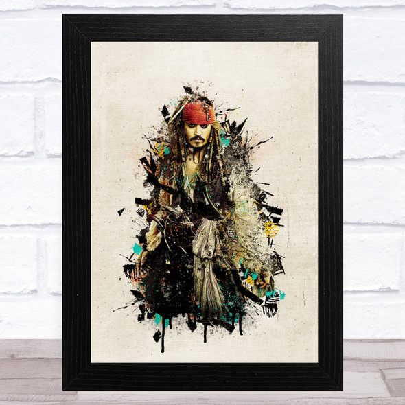 Captain Jack Sparrow Children's Kid's Wall Art Print