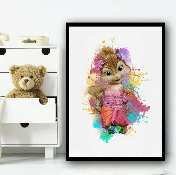 The Chipettes Brittany Splatter Wall Art Print