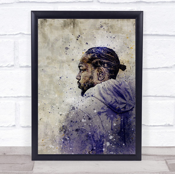 Kendrick Lamar Urban Paint Splatter Wall Art Print