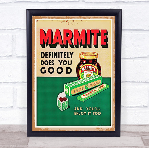 Vintage Advert Marmite Wall Art Print