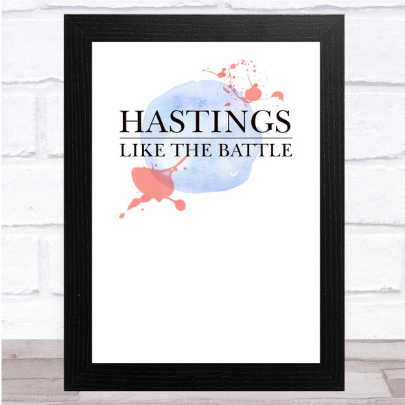 Line Of Duty Hastings Like The Battle Fade Splatter Wall Art Print