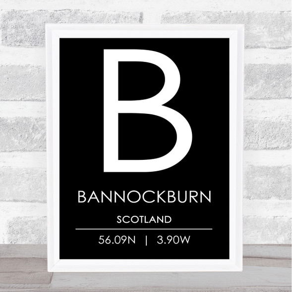 Bannockburn Scotland Wall Art Print