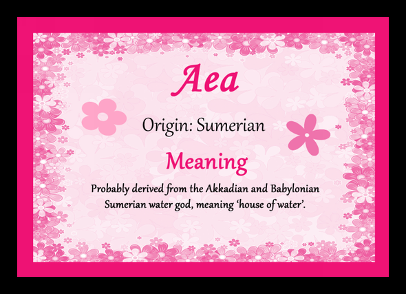 Aea Personalised Name Meaning Mousemat