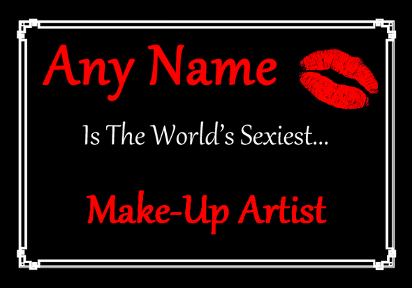 Make-Up Artist Personalised World's Sexiest Mousemat