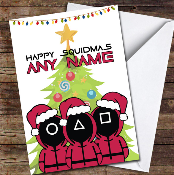 Wholesale Funny Christmas Card - Let The Games Begin - Squid Game