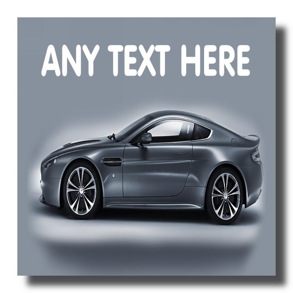 Aston Martin Vanquish Car Personalised Drinks Mat Coaster The