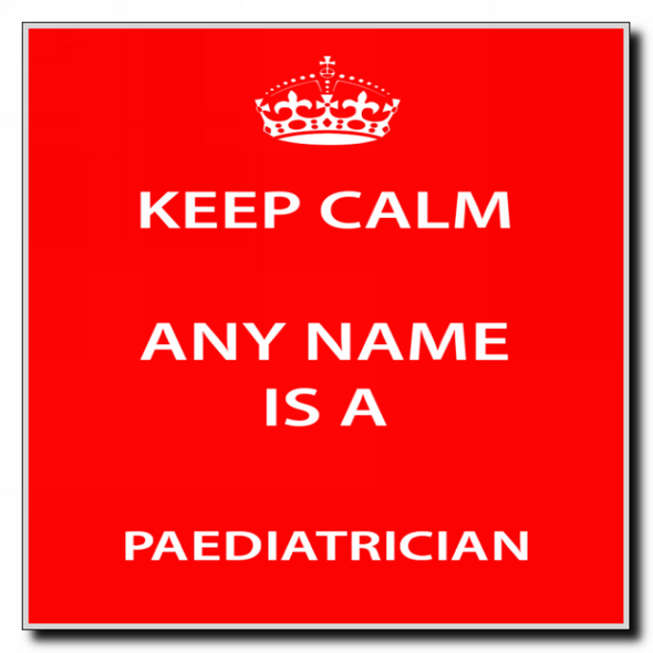 Paediatrician Personalised Keep Calm Coaster