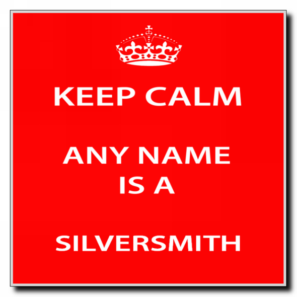 Silversmith Personalised Keep Calm Coaster