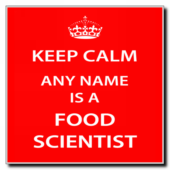 Food Scientist Personalised Keep Calm Coaster