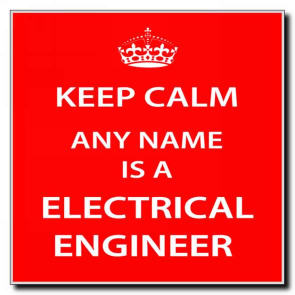 Electrical Engineer Personalised Keep Calm Coaster
