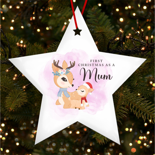 First As A Mum Family's Personalised Christmas Tree Ornament Decoration