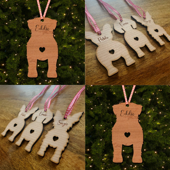 Soft Coated Wheaten Terrier Dog Bauble Ornament Christmas Tree Decoration