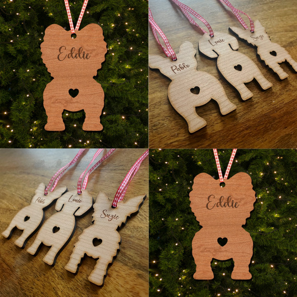 Pomeranian Dog Bauble Dog Bum Ornament Personalised Christmas Tree Decoration