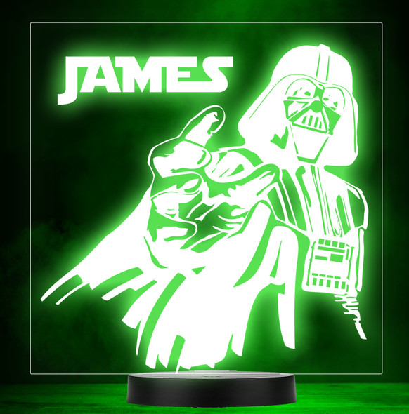 Star Wars Darth Vader Children's Personalised Colour Change Lamp Night Light