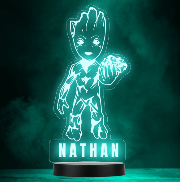Kids I Am Groot Personalised Gift Colour Changing Led Lamp Night Light