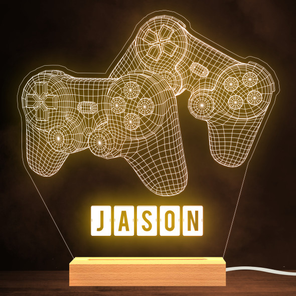 Gaming Controllers PlayStation Name Personalised Gift Lamp Night Light