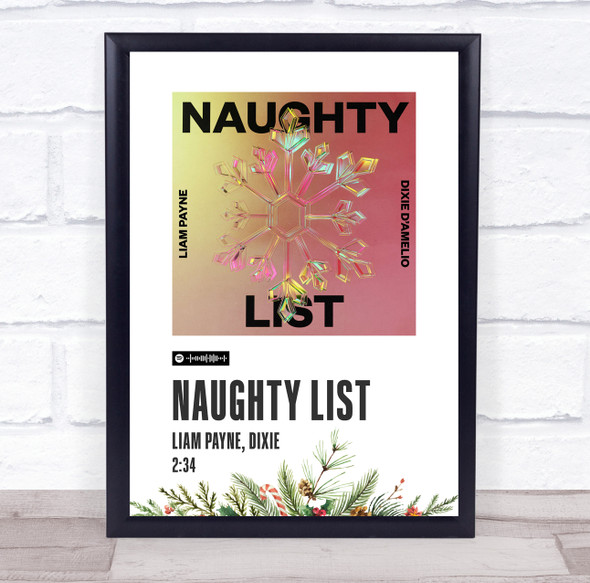 Liam Payne Naughty List Music Polaroid Vintage Music Wall Art Poster Print