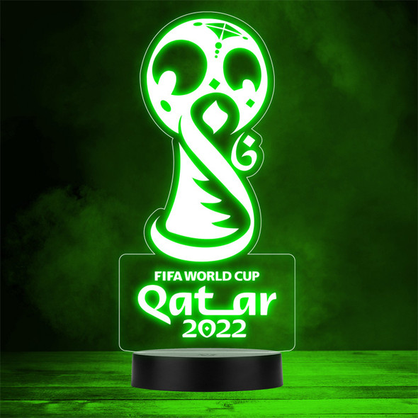 Fifa World Cup Trophy Qatar 2022 Football Personalised Gift Colour Night Light