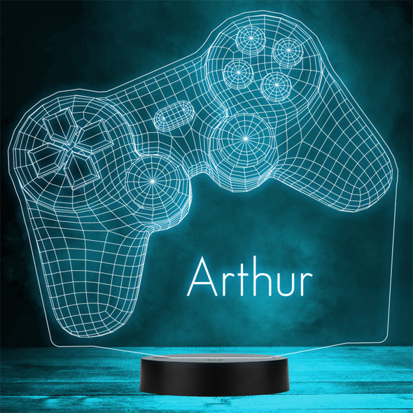 3D Playstation Game Console Controller Personalised Gift Any Colour Night Light