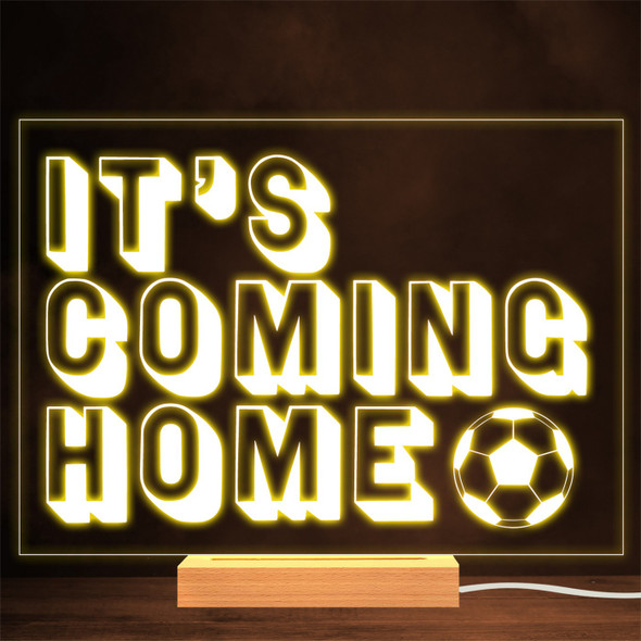 Football Ball It's Coming Home World Cup Personalised Gift Lamp Night Light