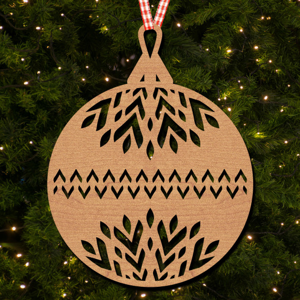 Round Classic Bauble Design Arrows Middle Ornament Christmas Tree Bauble