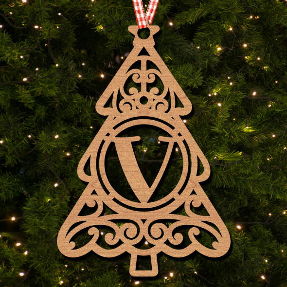 Christmas Tree - V Hanging Ornament Christmas Tree Bauble Decoration