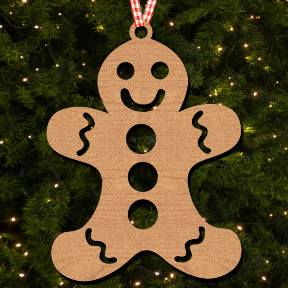 Gingerbread Man Hanging Ornament Christmas Tree Bauble Decoration