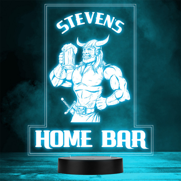 Viking Drinking Pint Funny Home Bar Man Cave Gift Colour Change Night Light