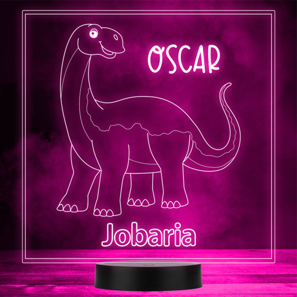 Kids Cute Dinosaur Fan Jobaria Colour Change LED  Personalised Gift Night Light