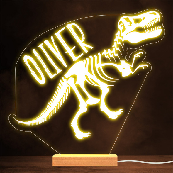 Dinosaur Skeleton T-Rex Kids Star Lamp Personalised Gift Night Light