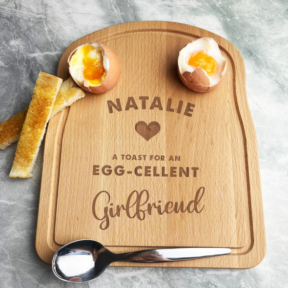 Boiled Eggs & Toast A Toast For An Egg-Cellent Girlfriend Breakfast Board