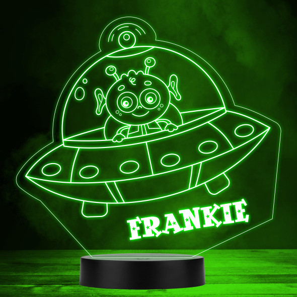 Cute Alien Flying Spaceship UFO Led Lamp Personalised Gift Night Light