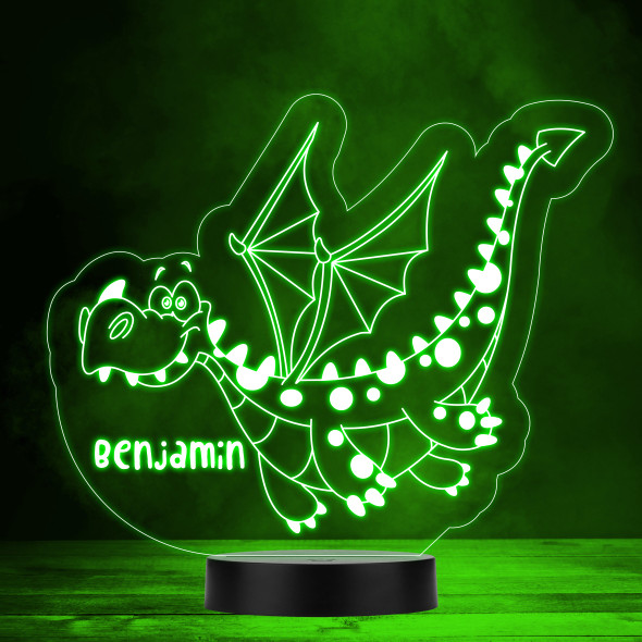 Flying Cute Dragon Colour Changing Led Lamp Personalised Gift Night Light