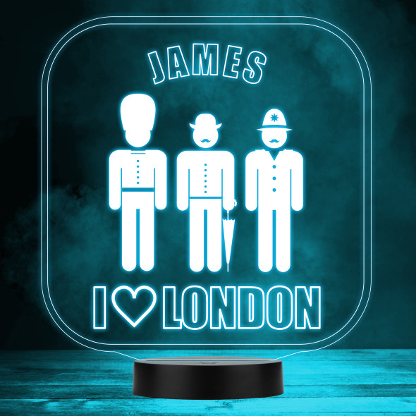 I Heart London UK People Colour Changing Led Lamp Personalised Gift Night Light