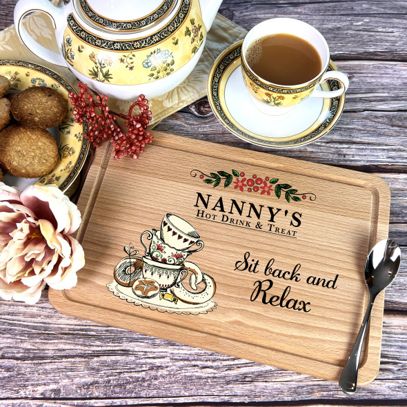 Vintage Style Tea Treats Nanny's Personalised Serving Board