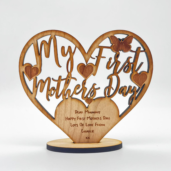 My First Mothers Day Keepsake Ornament Engraved Personalised Gift