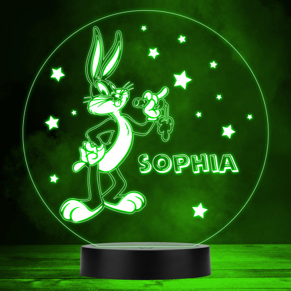 Bugs Bunny Stars Looney Tunes Kids Personalised Gift Colour Changing Night Light