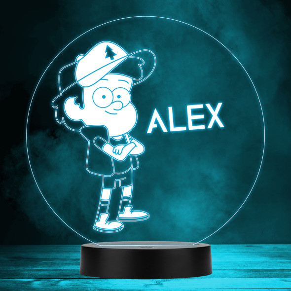 Dipper Pines Gravity Falls Kids Personalised Gift Colour Changing Night Light
