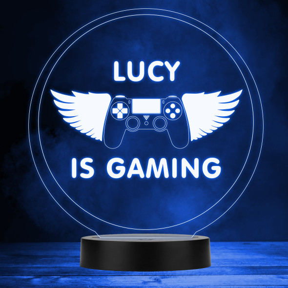 Gamepad Wings Gaming Controller Gamer Fan Personalised Gift RGB LED Night Light