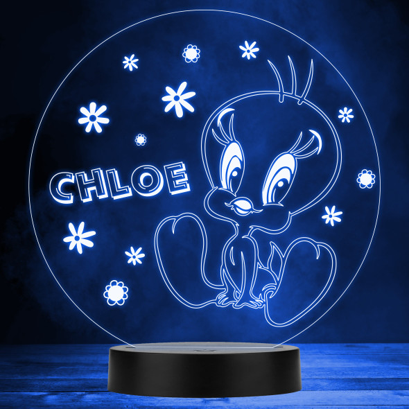 Looney Tunes Tweety Kids Tv Show Personalised Gift Colour Changing Night Light