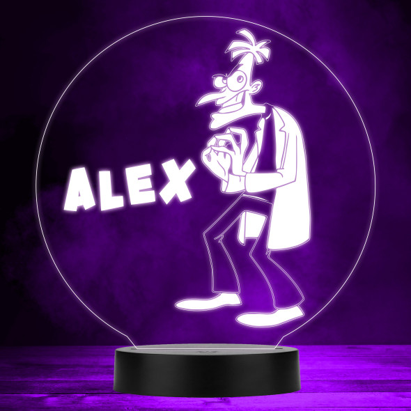 Phineas & Ferb Dr. Doofenshmirtz Kids Personalised Gift Multicolour Night Light