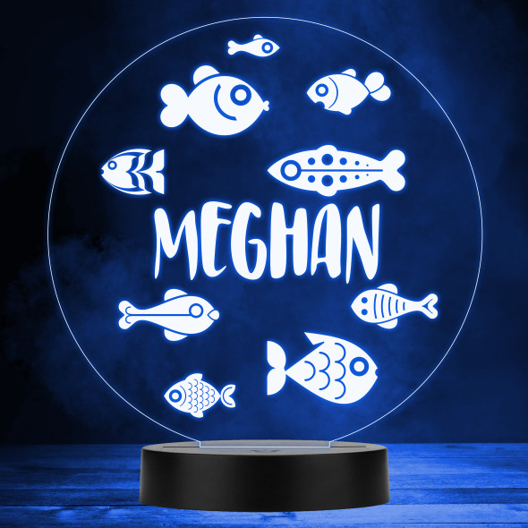 Cute Fish Tank Colour Changing Personalised Gift LED Lamp Night Light
