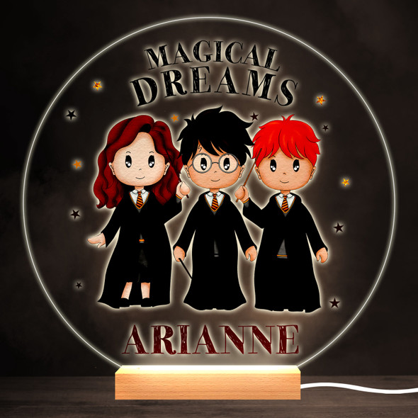 Harry Potter Magical Dreams Colourful Round Personalised Gift Lamp Night Light