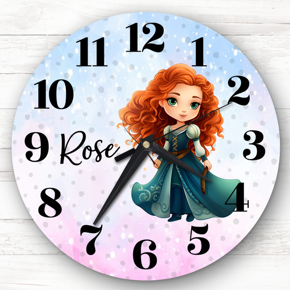 Disney Princess Brave Merida Personalised Gift Personalised Clock