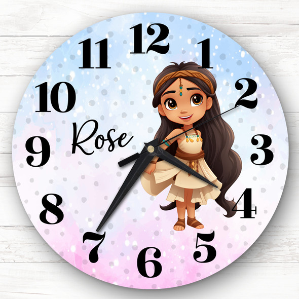 Disney Princess Pocahontas Personalised Gift Personalised Clock