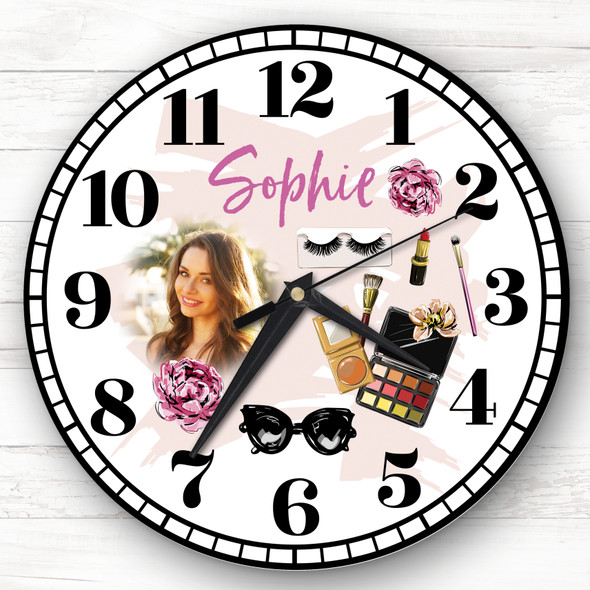 Make Up Girl Photo Beauty Personalised Gift Personalised Clock