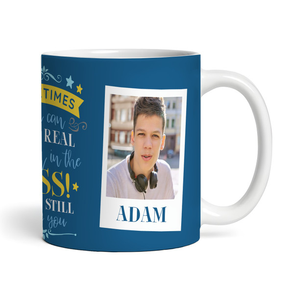 Pain In The Ass Funny Gift For Brother Photo Blue Tea Coffee Personalised Mug