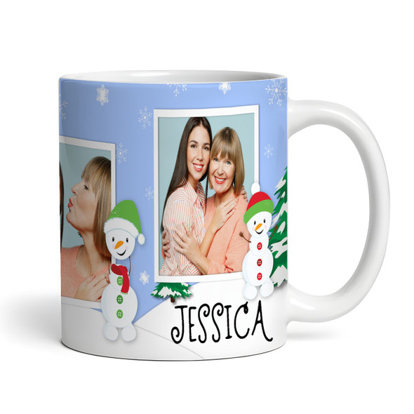 Happy Christmas Gift 3 Photos Tea Coffee Cup Personalised Mug